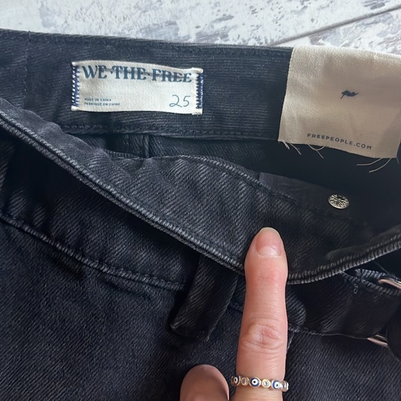 FREE PEOPLE We The Free Black On Tour Denim Wrap Skirt - Picture 6 of 6